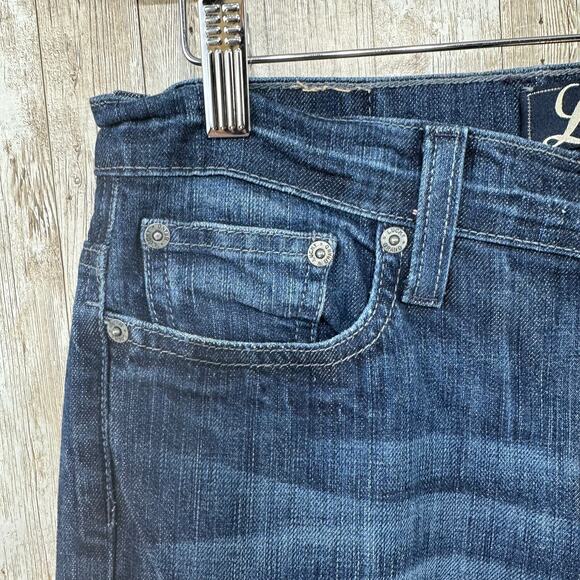 Lucky Brand Gene Montessano Long Line Jeans Womens 4 Mid Wash Blue Stretch Denim - Picture 6 of 9